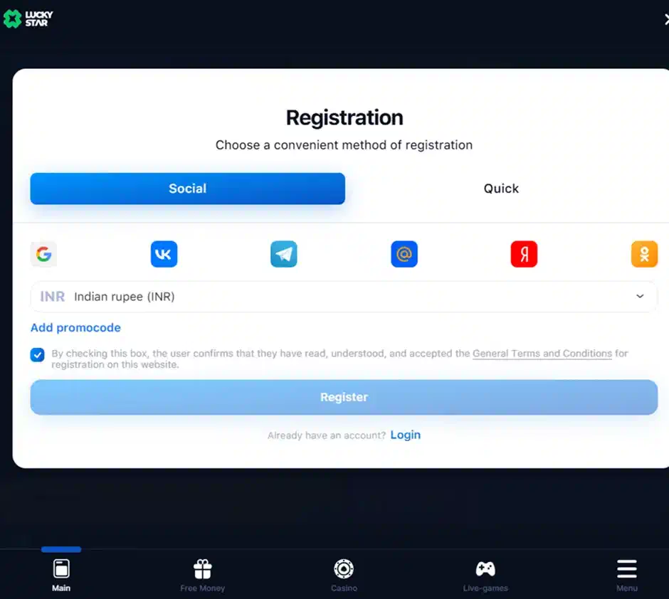 Download Lucky Star app